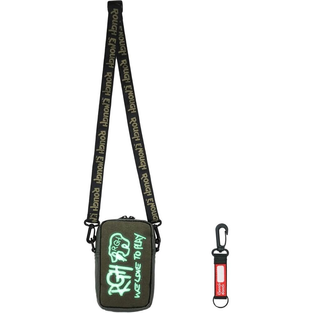 Small Crossbody Shoulder Bag Nylon Cotton Glow in Dark Logo Women Men